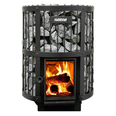 Harvia GreenFlame Legend Series 15.9kW Wood Sauna Stove - Purely Relaxation